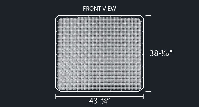 589 14 GAUGE GRILL 1/4" HOLE PUNCH MESH INSERT