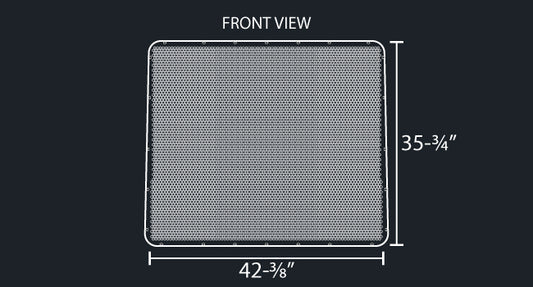 379 14 GAUGE HEX PUNCH HOLE GRILL MESH INSERT