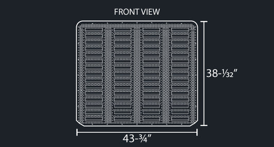 589 PUNCHED LOUVER & GRILL MESH INSERT