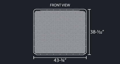 589 14 GAUGE HEX PUNCH HOLE GRILL MESH INSERT