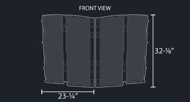 2 PC. OVAL PUNCH HOLE GRILL MESH INSERT