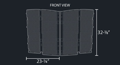 2 PC. OVAL PUNCH HOLE GRILL MESH INSERT