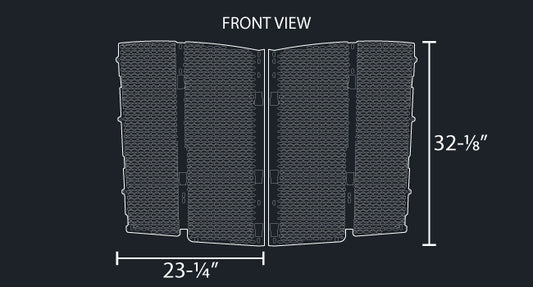 2 PC. OVAL PUNCH HOLE GRILL MESH INSERT