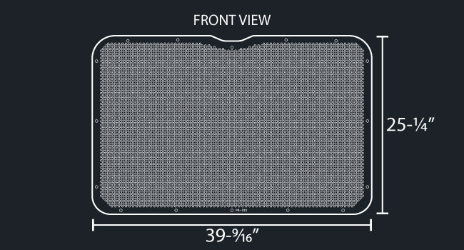 325 14 GAUGE 1/4" ROUND HOLE PUNCH GRILL INSERT