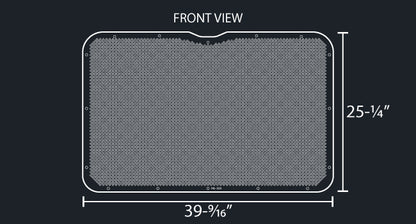 325 14 GAUGE 1/4" ROUND HOLE PUNCH GRILL INSERT