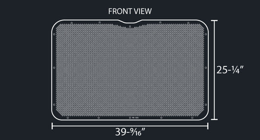 325 14 GAUGE 1/4" ROUND HOLE PUNCH GRILL INSERT