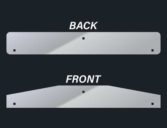 24" BOTTOM MUD FLAP WEIGHT KIT W/BACK PLATE