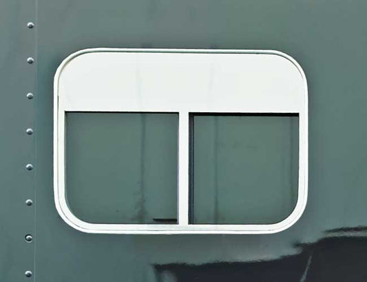 1 PC. 5" SLEEPER WINDOW CHOP TOP & DIVIDER SURROUND TRIM (PASSENGER SIDE)