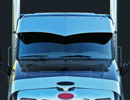2 PC. 16"X19" WIDOWS PEAK VISOR W/10-3/4" LIGHT HOLES