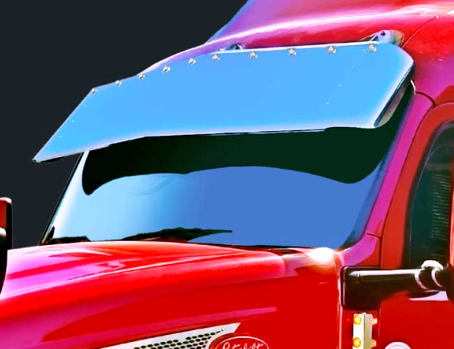 2 PC. 18" DROP VISOR W/10-3/4" LIGHT HOLES