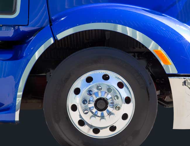 4 PCS. WHEEL WELL TRIM W/LIGHT HOLE
