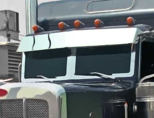 3 PC. 2" WIDE WINDSHIELD TRIM
