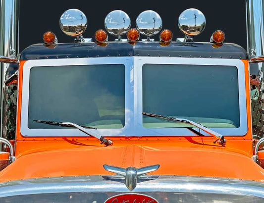 3 PC. 2" WIDE WINDSHIELD TRIM