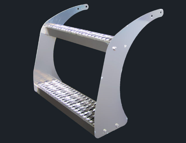 1 PC. ALUMINUM TANK STEPS 32-1/2" WIDE - FOR 23" DIAMETER TANKS