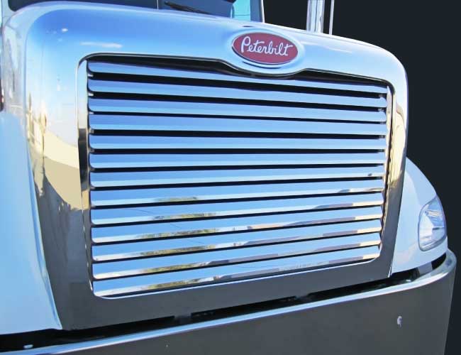 1 PC. HOOD GRILL W/13 LOUVERS