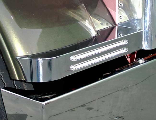1 PR. FRONT BLINKER BAR W/2-12" LIGHT BAR HOLES