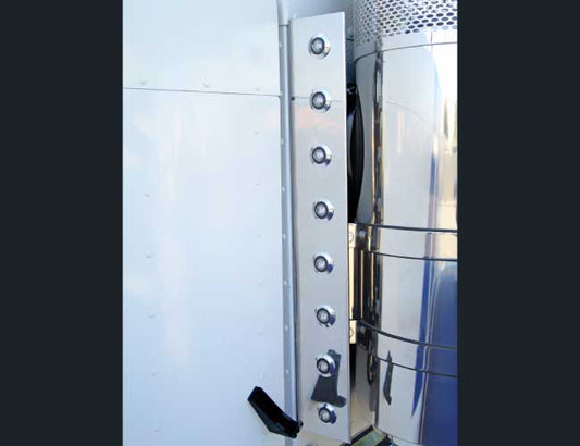 1 PR. 26" FRONT AIR FILTER PANELS W/8-3/4" LIGHT HOLES