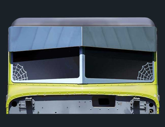 3 PC. 2-1/4" ANGLED WEB STYLE WINDSHIELD TRIM