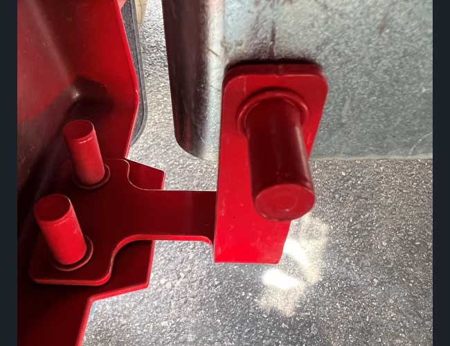 1 PR. FIBERGLASS HOOD EXT. MOUNTING BRACKETS - 388 & 389
