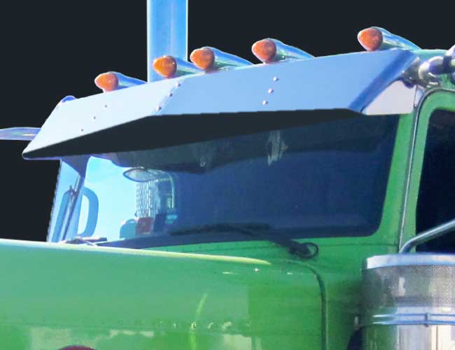 2 PC. 13"X8" BOWTIE VISOR - CURVED WINDSHIELD