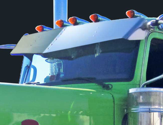 2 PC. 13"X15" V-STYLE VISOR - CURVED WINDSHIELD