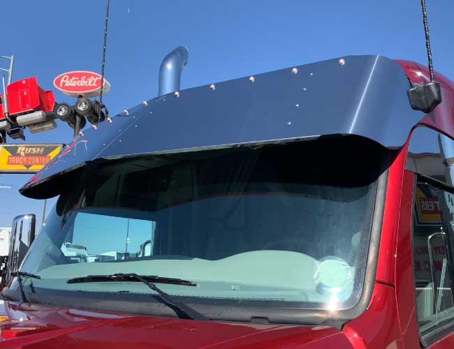 2 PC. 18" DROP VISOR W/10-3/4" LIGHT HOLES