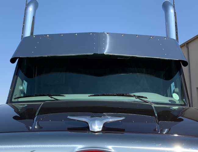 2 PC. 18" DROP VISOR W/10-3/4" LIGHT HOLES