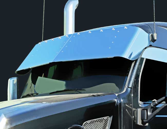2 PC. 18" DROP VISOR W/10-3/4" LIGHT HOLES