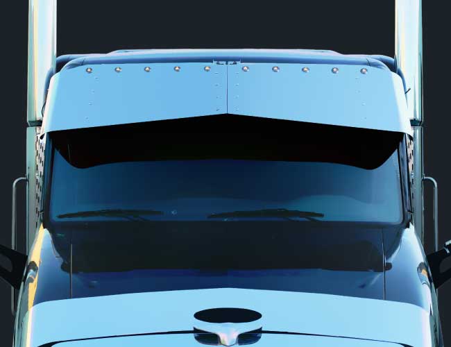 2 PC. 18" BOWTIE VISOR W/10-3/4" LIGHT HOLES