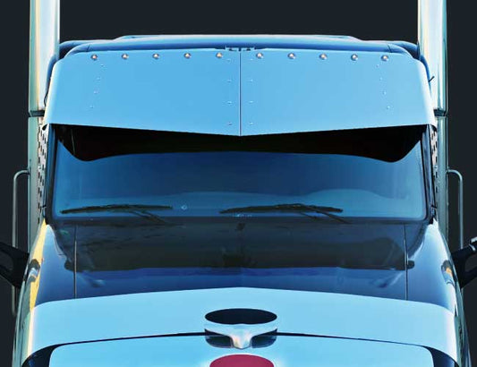 2 PC. 18"X20" V-STYLE VISOR W/10-3/4" LIGHT HOLES