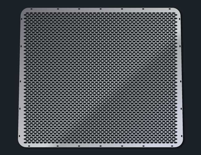 379 16 GAUGE OVAL PUNCH GRILL MESH INSERT