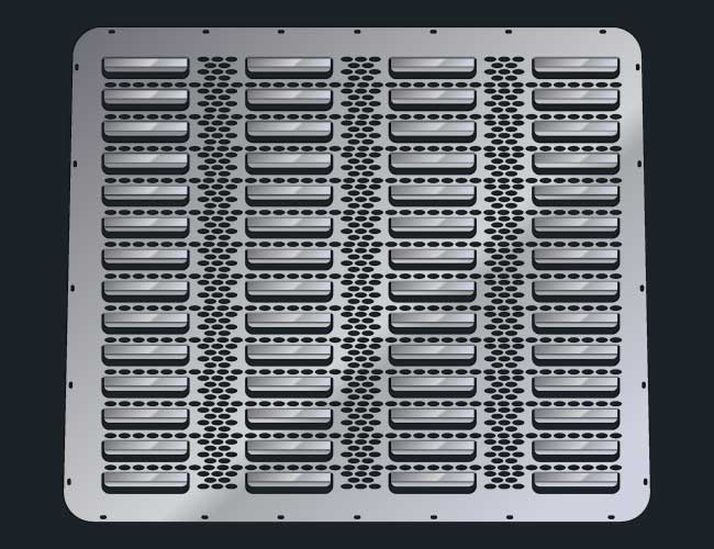 379 PUNCHED LOUVER & GRILL MESH INSERT