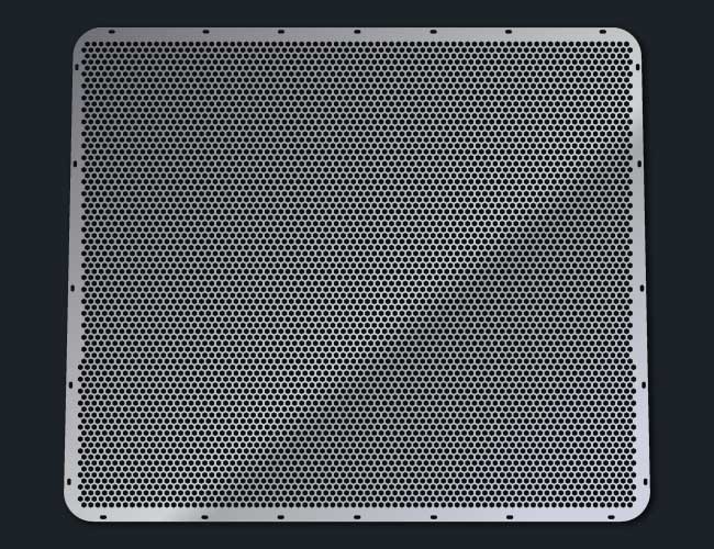 379 14 GAUGE HEX PUNCH HOLE GRILL MESH INSERT