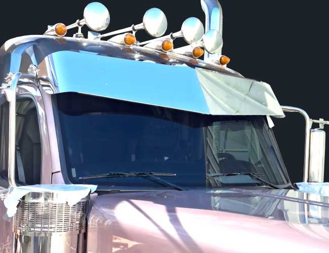 2 PC. 12"X15" V-STYLE VISOR - MID & HIGH ROOF