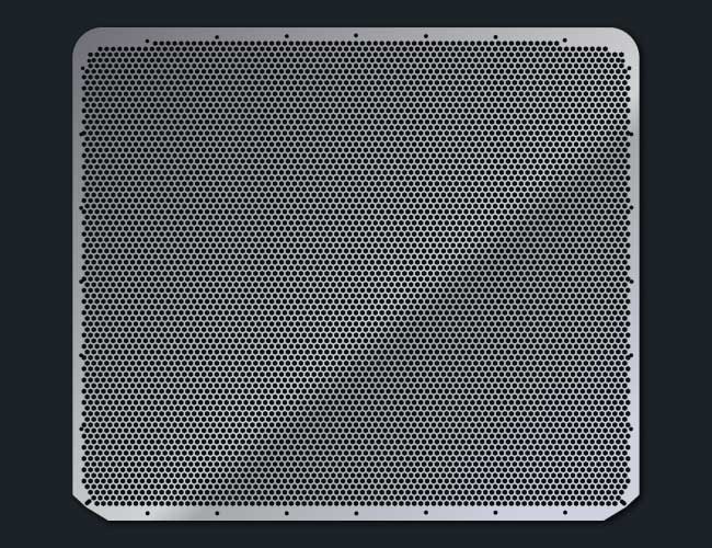 589 14 GAUGE HEX PUNCH HOLE GRILL MESH INSERT