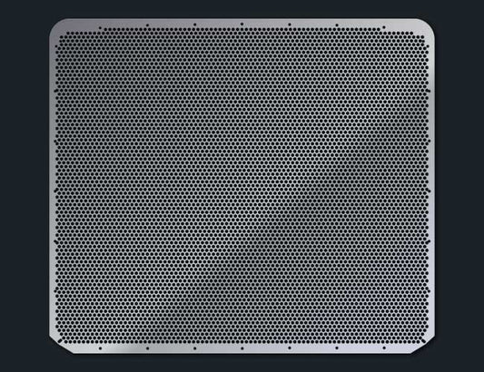 589 14 GAUGE HEX PUNCH HOLE GRILL MESH INSERT
