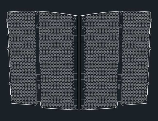 2 PC. OVAL PUNCH HOLE GRILL MESH INSERT