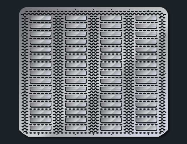 589 PUNCHED LOUVER & GRILL MESH INSERT