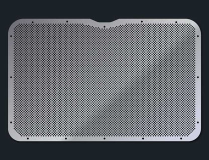 325 14 GAUGE 1/4" ROUND HOLE PUNCH GRILL INSERT