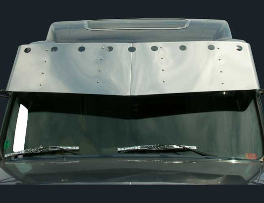 2 PC. 17"X19" V-STYLE VISOR W/9-2" LIGHT HOLES - '04-'17