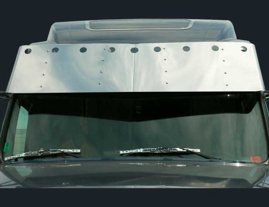 2 PC. 19" DROP VISOR W/9-2" LIGHT HOLES - '96-'03