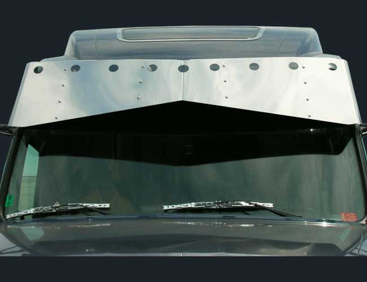 2 PC. 19"X14" BOWTIE VISOR W/9-2" LIGHT HOLES - '96-'03