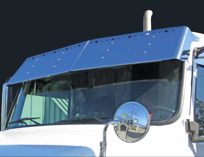 2 PC. 17" DROP VISOR W/10-COMBO LIGHT HOLES - '96-'03