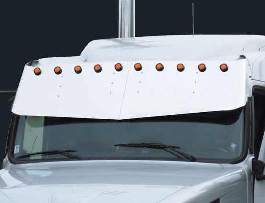 2 PC. 17"X20" V-STYLE VISOR W/10-2" LIGHT HOLES - '04-'17