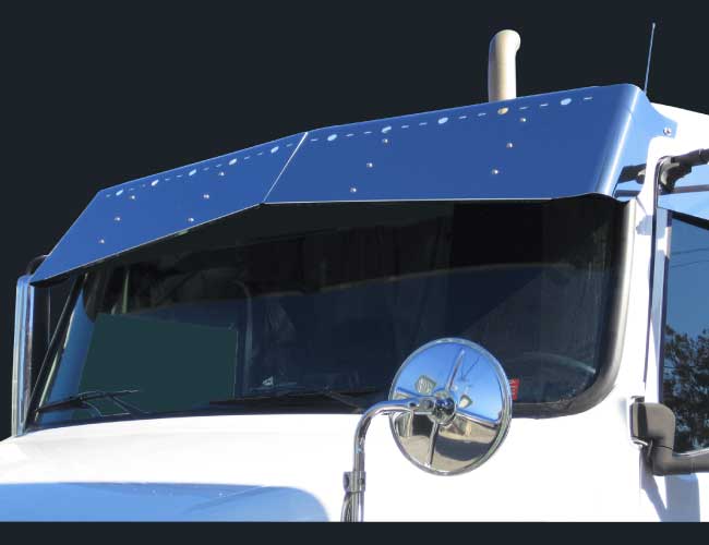 2 PC. 17"X13" BOWTIE VISOR W/10-COMBO LIGHT HOLES - '04-'17