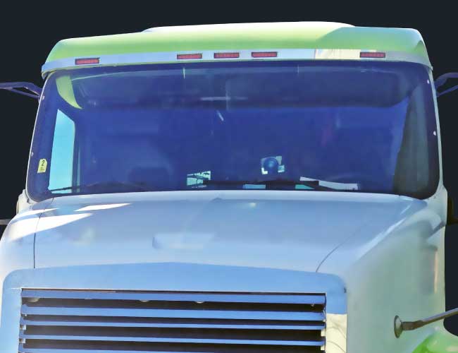 2 PC. VISOR TRIM W/5-OEM CUTOUT LIGHT HOLES (OLDER VOLVO)