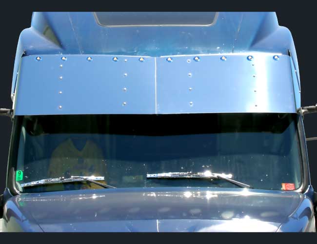 2 PC. 19" DROP VISOR W/10-3/4" LIGHT HOLES - '04-'17