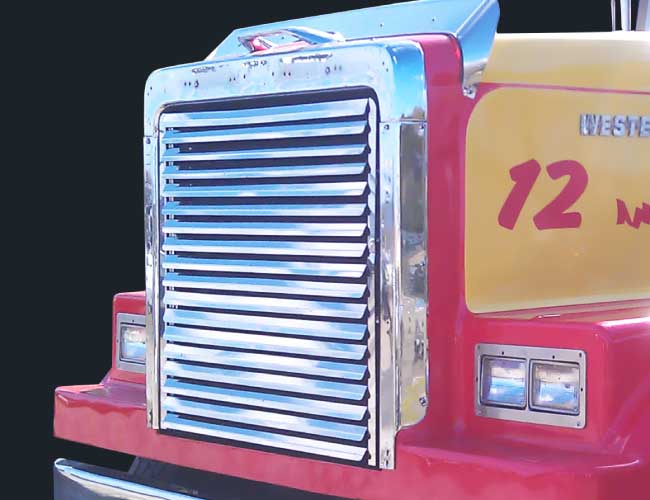 1 PC. HOOD GRILL W/19 LOUVERS